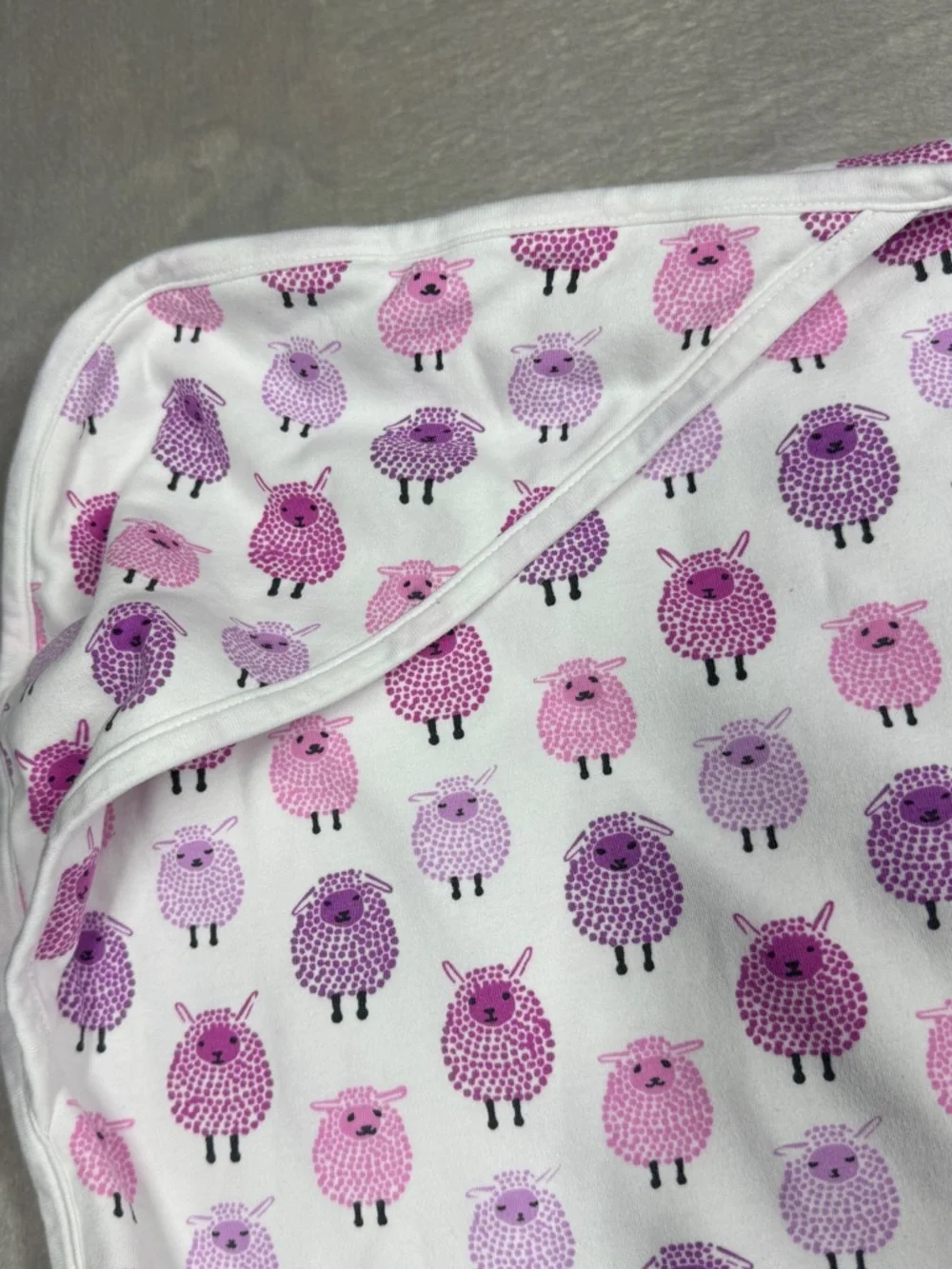 Roberta Roller Rabbit Roberta Freyman 100% Pima Cotton Sheep Receiving Blanket